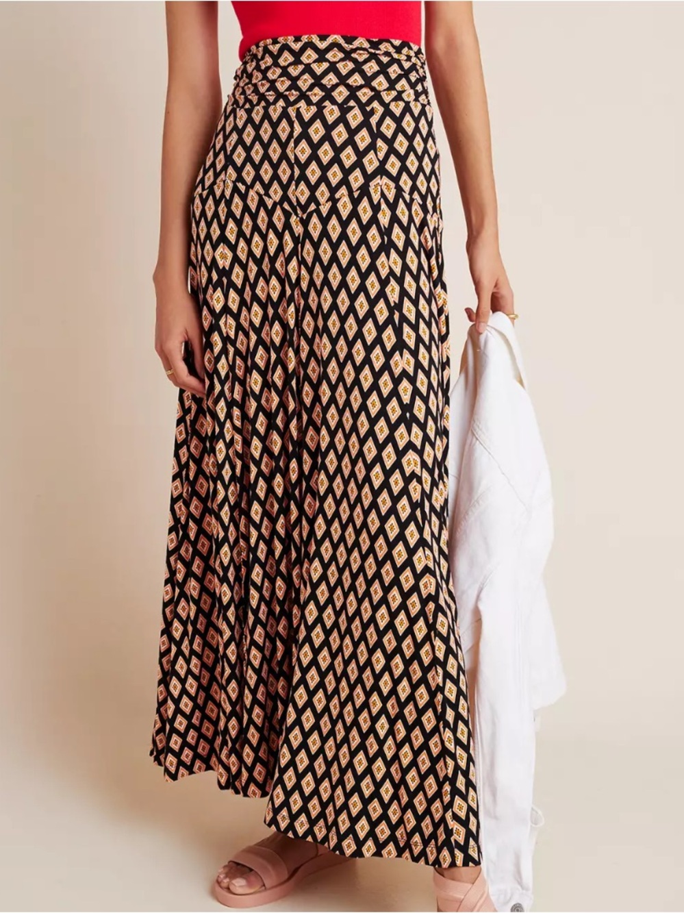Maeve Abstract Maxi Skirt